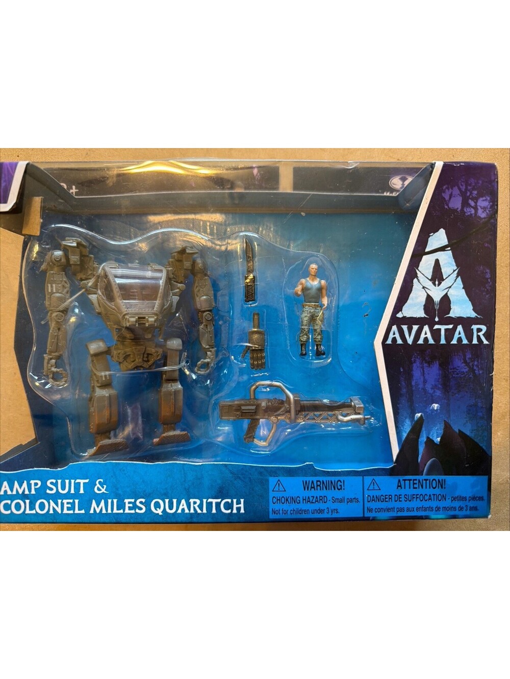 McFarlane Toys  Avatar 4 inch Amp Suit & Colonel Miles Quaritch World of Pandora